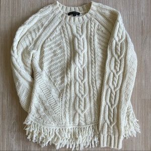 EUC Banana Republic Italian Yarn Cable Knit Sweater Size M